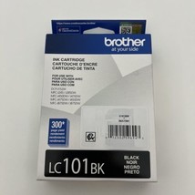 Genuine Original Brother LC101BK Ink Cartridge Black EXP 06/25 New in Pa... - $10.39