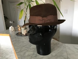 Vintage Dobbs Fifth Avenue Joslin&#39;s Fedora Hat Size 7 1/8 (USA) - £74.30 GBP