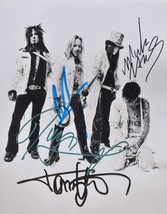 Motley Crue Signed Photo X4 - Nikki Sixx, Mick Mars, Vince Neil, Tommy Lee w/COA - £222.74 GBP