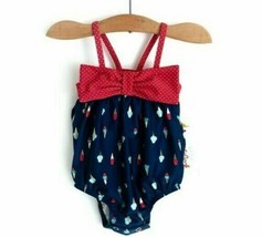 Baby Cat &amp; Jack Infant Baby Girl One Piece Swimsuit Ice Cream Size 6/9M NWT - £7.94 GBP