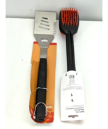Lot of 2 Dual Side BBQ Bristles Brush Scrubber Steel Scraper Tool &amp;  Spa... - $450.47 MXN