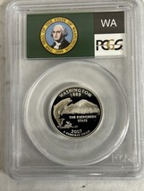 2007 S Silver PR 69 Washington State Quarter PCGS Graded Authentic Slab Cameo - £23.81 GBP
