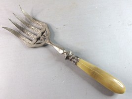 Antique Vintage Estate  Fish Serving Knife &amp; Fork Set E508 - £96.46 GBP