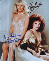 Dynasty Cast Signed Photo x2 - Joan Collins, Linda Evans w/COA - £175.48 GBP