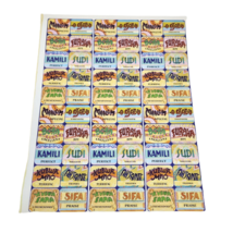 1 VINTAGE 1990's SHEET OF STICKERS LANGUAGES OF AFRICAN COLORFUL POSITIV... - $13.68