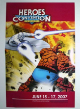 2007 Silver Surfer Fantastic Four poster! 17x11&quot; Marvel Comics Convention pin-up - $22.30