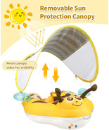 NEW Bumblebee Baby Pool Swim Float w/ Removeable Canopy 3 months+ 18-36 lb. - $17.50