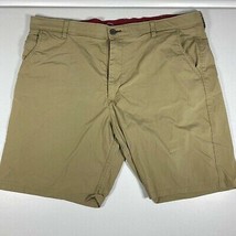 Wrangler Shorts Mens 42 Khaki Tan Casual Outdoors Pockets Chino Flat Fish - $19.78