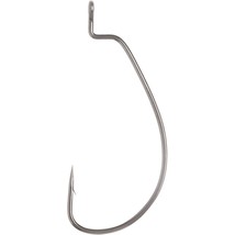 Eagle Claw Lazer Sharp Worm Extra Wide Gap Hook, Black, Size 3/0, Pack o... - £7.82 GBP