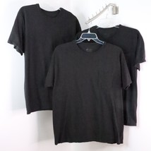 3pc Hanes Men&#39;s XL ComfortSoft Black Single Pocket Basic Undershirt T-Sh... - $5.88