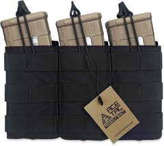 ACETAC Tactical Triple Open Top Mag Pouch Mil-Spec Nylon Magazine Holder... - £7.53 GBP