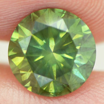 Loose Round Shape Diamond Fancy Green Color 2.04 Carat VS2 Certified Enhanced - £1,797.43 GBP