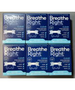 6 Packs - Breathe Right Nasal Strips SMALL / MEDIUM Size, Clear, 30 in Each - $73.25