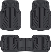 Floor Mats For Cars SUVs And Trucks All Weather Protection Black NEW - £44.40 GBP