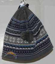 Reebok Team Apparel NFL Licensed Los Angeles Chargers Gray Cuffless Knit Hat image 1