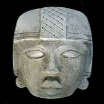 Inca Aztec Maya Mask Face Sculpture plaque replica reproduction - $34.65