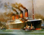 Marino Arte Poster Titanic Departure Dentro Storia Continental Misura Ca... - $12.54