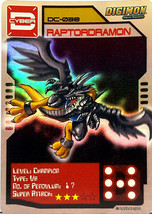 Bandai Digimon S1 D-CYBER Card Special Holographic Raptordrmon A - £27.67 GBP