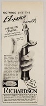 1946 Print Ad Richardson Fishing Rods with E-Z-Reach Handle Chicago,Illinois - $8.98