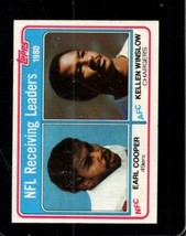 1981 Topps #2 Earl COOPER/KELLEN Winslow Ex 1980 Receiving Leaders *INVAJ485 - £0.74 GBP