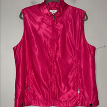 Liz Claiborne Pink Sleeveless Vest Lightweight XL - $11.76