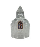 Pressed Glass Church Light Cover 1992 Avon Silent Night Christmas Villag... - $10.88