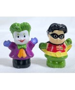 Mattel  LITTLE PEOPLE DC Comics Robin Joker 2011 PVC Figures 2-3/4&quot; Tall... - £3.84 GBP
