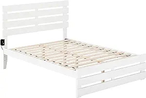 AFI Oxford Full Bed with Footboard and USB Turbo Charger in White - $485.99