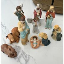 Vintage Porcelain Nativity Set Christmas Display Figurines Holiday Decor... - $10.95