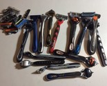 Gillette And Misc razor handle lot total of 14 handles (misc Blades Most... - $14.92