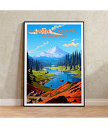 Lassen Volcanic Travel Poster, California Wall Art, California Print, La... - £11.32 GBP+