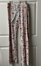 Bobbie Brooks Womens Size Medium Pink Rainbow Cactus Llama Pajama Lounge Pants - £11.62 GBP