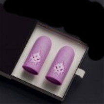 1pair Gaming Finger Sleeve Breathable Fingertips Pink  - £2.63 GBP
