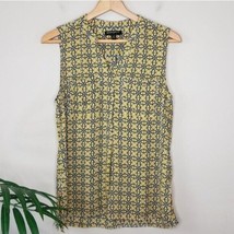 Banana Republic Factory | Yellow Print Tank Top, size small - £19.33 GBP