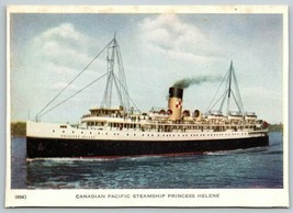 1929 Color Postcard Of Canadian Pacific Steamship Princess Helene Ship Vintage - £14.08 GBP