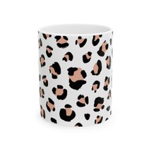 Leopard Print Ceramic Mug - Trendy Coffee Cup Animal Print Gift Home Decor - $265.95 MXN+