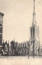 New York City~Grace CHURCH~1900s Rotograph Photo Postcard - £7.90 GBP