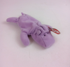Vintage 1993 Ty Teenie Beanie Baby Happy The Hippo 6&quot; Bean Bag Plush Wit... - $6.92