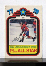1977-78 1st Team All Star Puzzles Guy Lafleur Montreal Canadiens #326 - £1.52 GBP