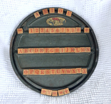 Foxy Toys Antique Tin Spelling Board Game Circa Early 1900&#39;s - £47.21 GBP