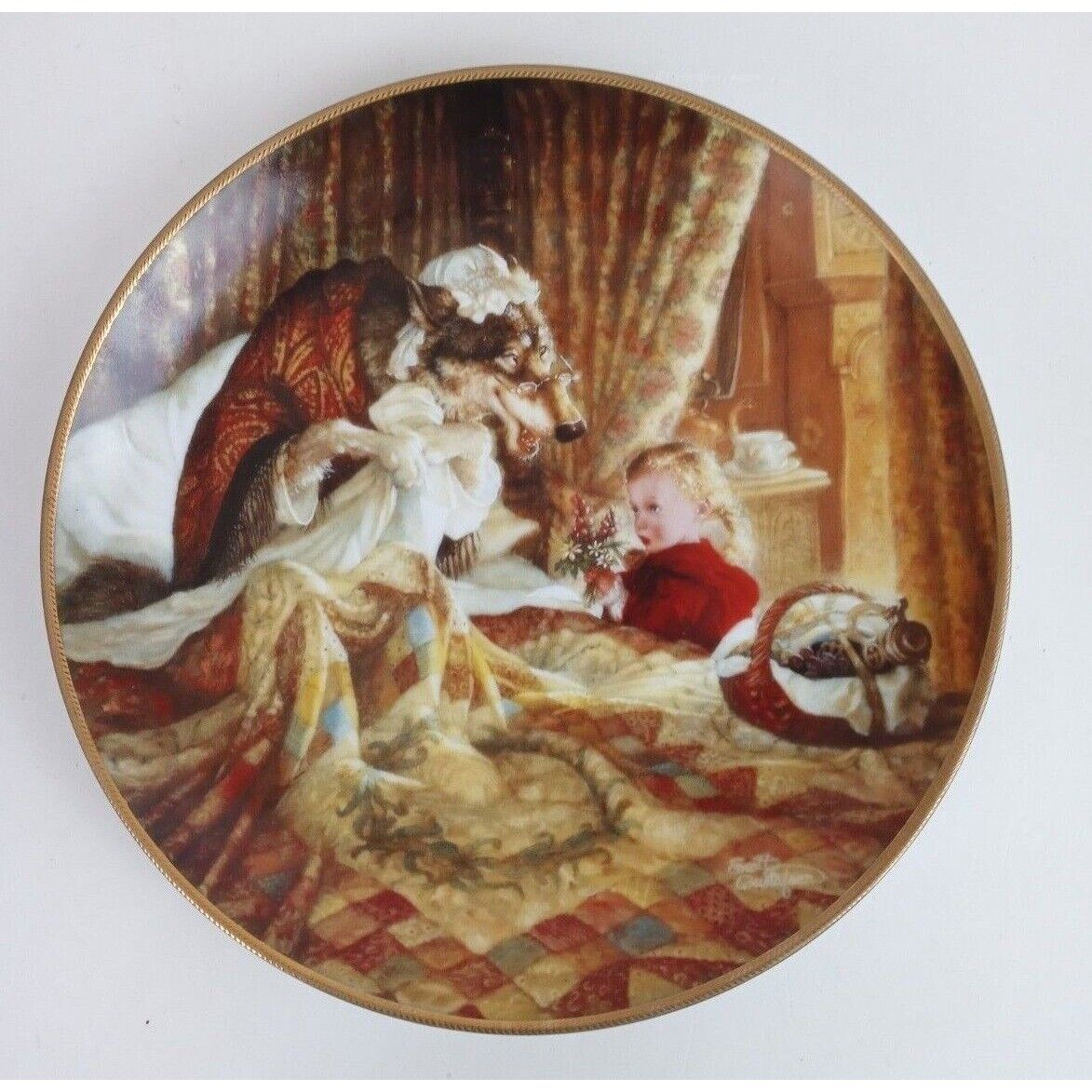 Vintage 1991 Knowles Collector Plate "Little Red Riding Hood" #2247A With COA - $19.39
