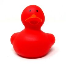 Red Rubber Duck 2 inch  Decorate Personalize Solid Color Jeep Cruise US ... - $8.92