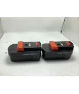 Lot Of 2 Genuine OEM Black &amp; Decker 18v Volt Slide Pack Battery -Parts only - €16,19 EUR