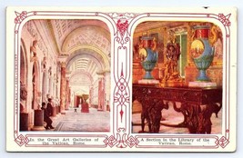 Postcard Rome Italy Great Art Galleries Vatican Library JI Austen Co Series 1909 - £2.92 GBP