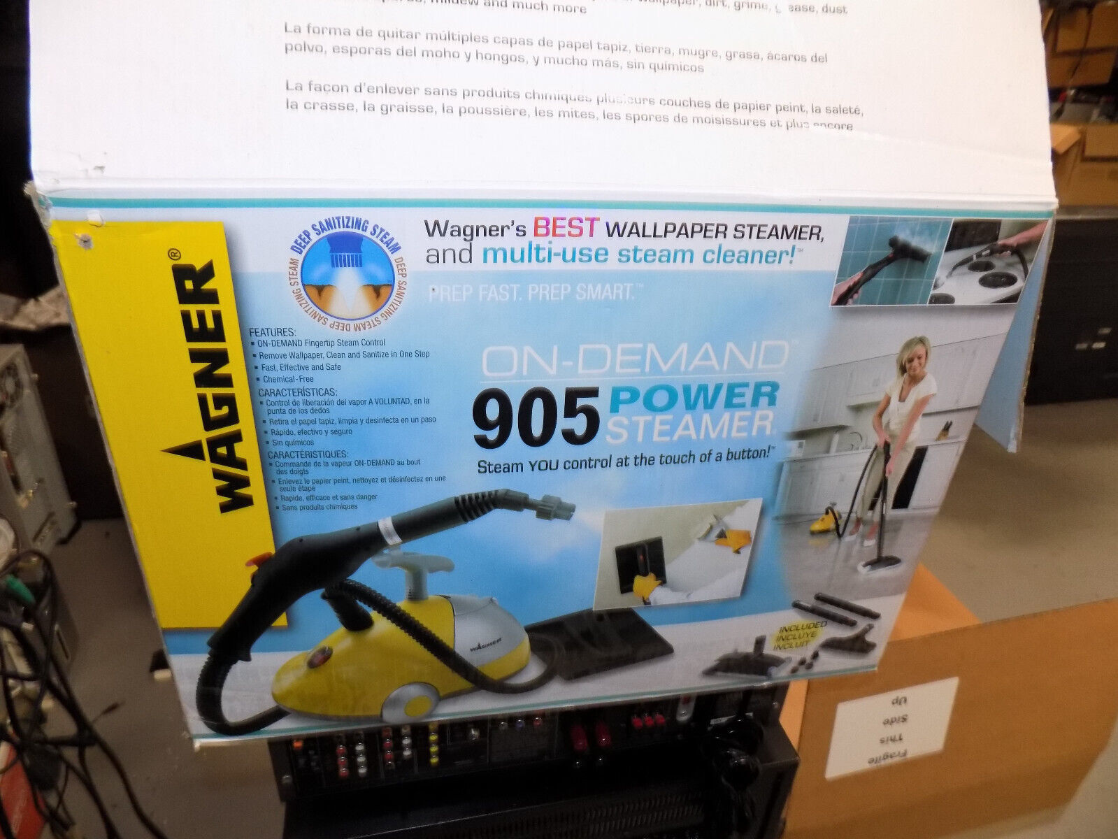 Wagner 905 Power Steamer w/ Wand OnDemand Steamer Car Detail Home Use