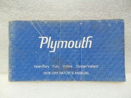 Plymouth Fury Gran Fury Volare Duster Valiant 1976 Owners Manual 16417 - £13.22 GBP