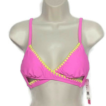 NWT Bikini Nation Womens Cross Cut Out Bikini Swim Top Medium Padded Pink - $13.86