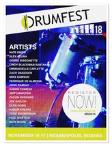 Print Ad Drumfest PASIC 18 Indianapolis IN 2018 Magazine Advertisement - $180.99 MXN