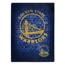 Golden State Warriors Street Design Plush 60&quot; by 80&quot; Twin Raschel Blanket - NBA - £32.05 GBP