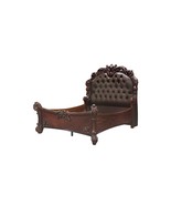 Dark Brown and Cherry Blossom Pink Tufted Upholstered Faux Leather No Bed - $5,124.78 CAD